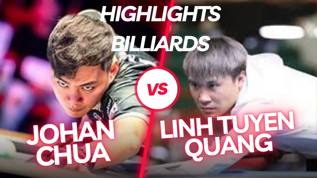 Image of video the FULL HIGHLIGHTS JOHANN CHUA VS LINH TQ | 99 BLACK MYTH TOURNAMENT #billiards #highlights #10balls 3