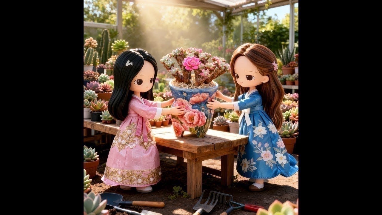 김자매다육Kim sisters  succulent plan 라이브 방송