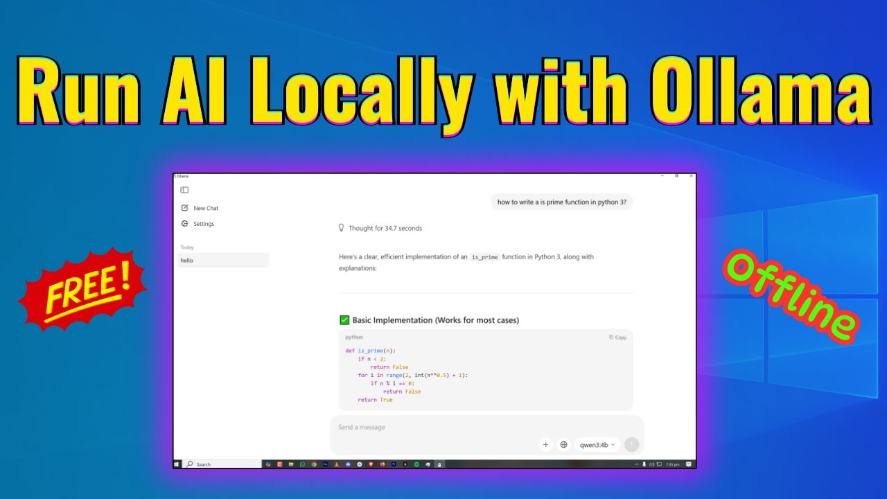 how to install ollama on windows 11 locally (2026 version) - YouTube