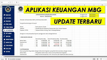 Template Aplikasi Akuntansi Keuangan MBG / BGN ( UPDATE TERBARU )