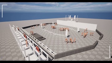 Fighting ground map ∣ created for my Indie Game ∣ #ue5 #gamedevelopment