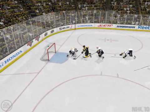 NHL 10 Cool goal scored on the knees