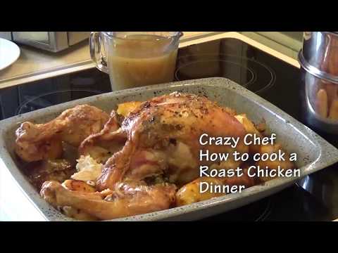 How to cook Roast Chicken in the oven . Crazy Chef