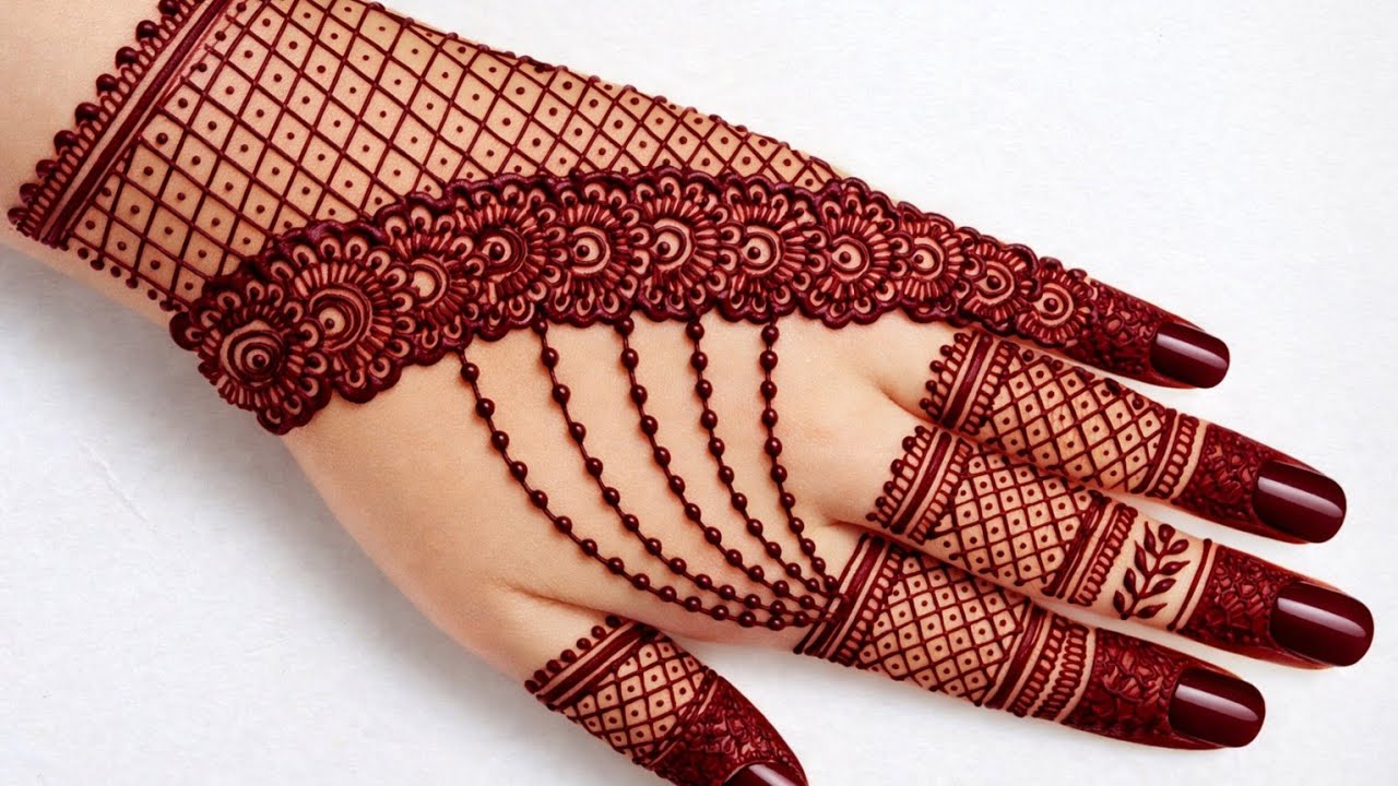 Easy Jewellery Mehndi Design For Back Hand||Simple Jewellery Mehndi Design|| Mehndi Design|| Mehndi