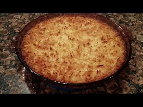 Coconut custard pie recipe