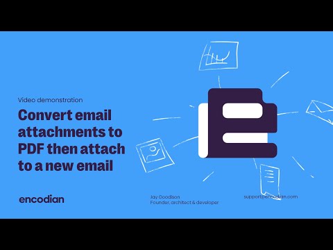 Convert email attachments to PDF then attach to a new email