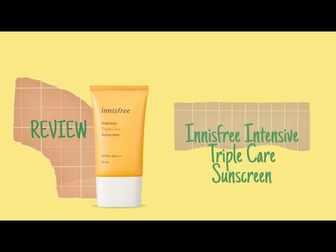 Innisfree Intensive Triple Care Sunscreen SPF50+ PA++++ (all SKIN types) | REVIEW 2020