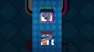 emote vs counter #clashroyale #gaming #memes #funny