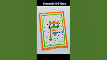 Indian Flag Drawing 🇮🇳 Cute Tricolour craft | Happy Independence day #shorts #shortvideo