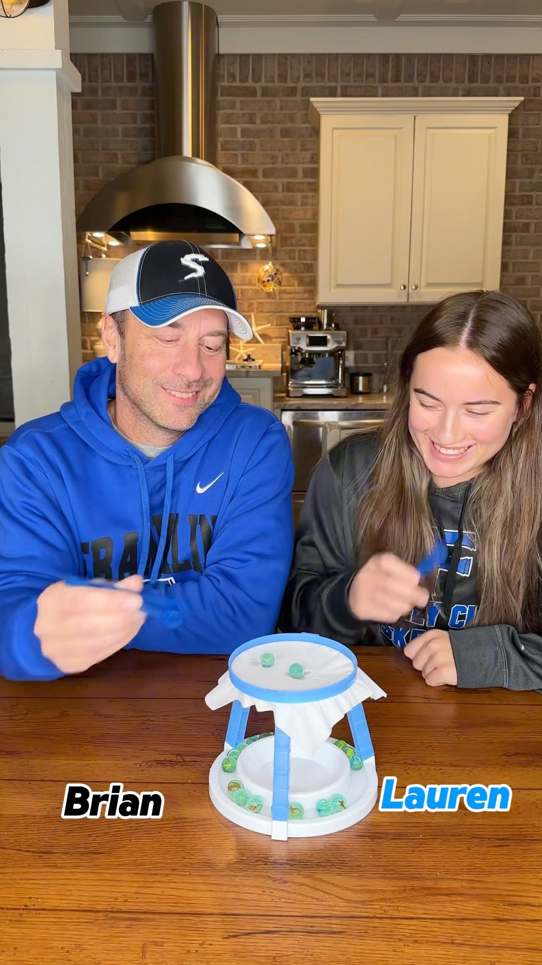 Dad vs daughter marble game!! #familyfun