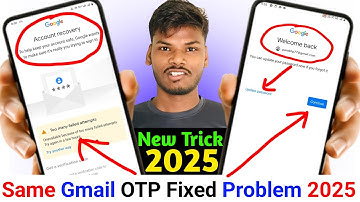 Same Gmail OTP Fixed Problem 2025 l how to recover Gmail account without verification code 