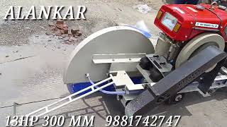 Alankar Engineering Model 13 HP 300 Groove Concrete Cutting Engine Machines 9881742747 9823164778