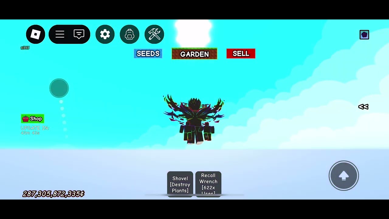 Grow a garden the inside of the black hole 