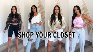 REMAKING CLOTHES FROM MY CLOSET & OUTFIT IDEAS!