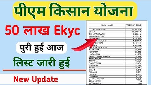 PM Kisan Ekyc List 2022 || pm kisan e-kyc list kaise dekhe || pm Kisan new update || Mahi Today ||