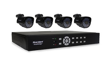 First Alert SmartBridge DVR Video Security System with 8 Channels and 4 Cameras (DCA8405-520)