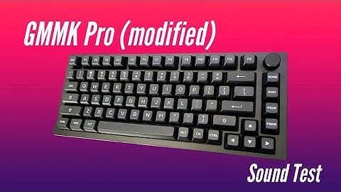 Micropore Tape Saved My GOAT Stabs: GMMK Pro With Halu Halo Switches Sound Test