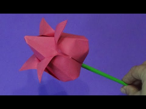 Тюльпаны из бумаги своими руками мастер класс
