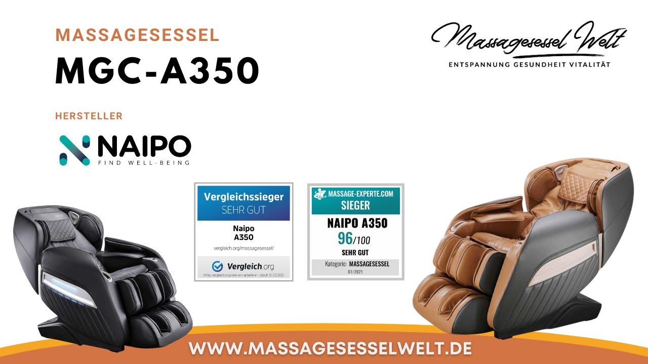 NAIPO Massagesessel »MGC-A350B, MGC-A350BR«, Wärmefunktion