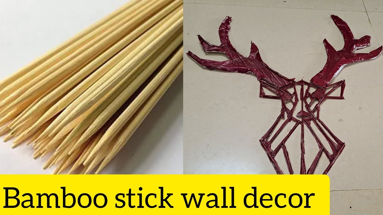Sweeping Sticks Wall Decor  Bamboo Sticks Wall Crafts by SrujanaTV 