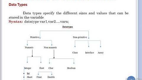 SJCTNC 19CS305 UNIT I Part III Java Programming Datatypes & Arrays