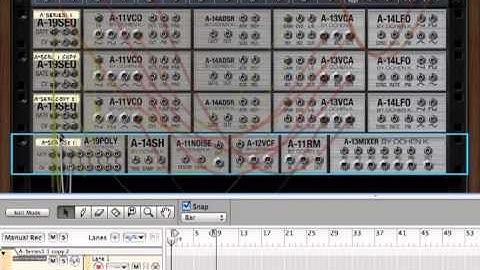 A-19POLY module from the A-Series Modular Synth Rack Extension for Reason