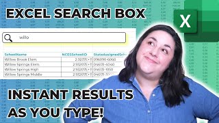Excel Dynamic Search Box Tutorial | Find Anything | Multi-Column Search