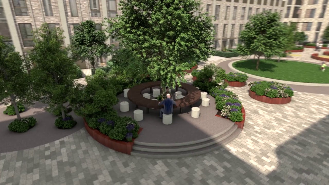 Upton Gardens residential development 3D animation, on behalf of Barratt London