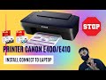 How to Connect Printer Canon E400 E410 to Laptop lnstall Printer Canon E400 Menghubungkan Ke Laptop