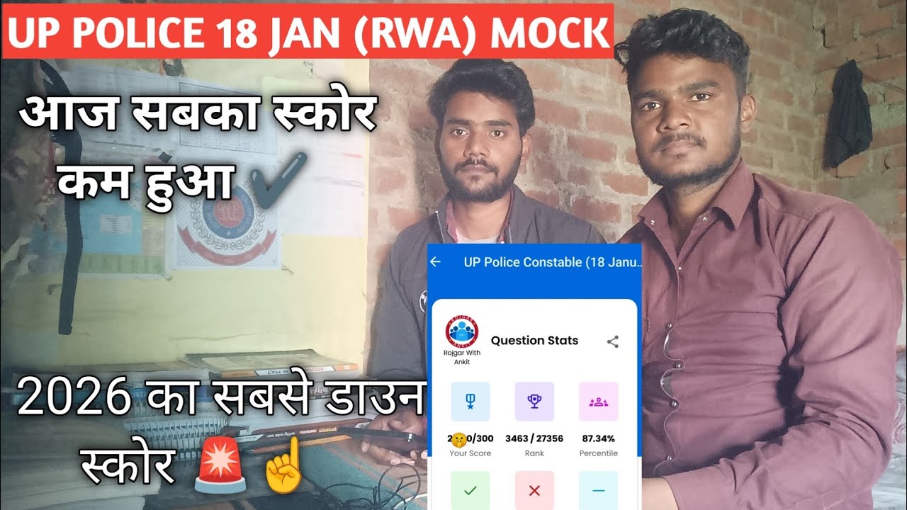 RWA MOCK ANALYSIS 18 JAN 2026 UP POLICE CONSTABLE