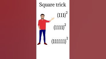 कुछ कमाल की संख्याओं के वर्ग करने की ट्रिक 🤩🤩🤩 | vedic maths | square trick | maths tricks | #shorts