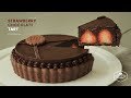 딸기 초콜릿 타르트 만들기 : Strawberry Chocolate Tart Recipe | Cooking tree