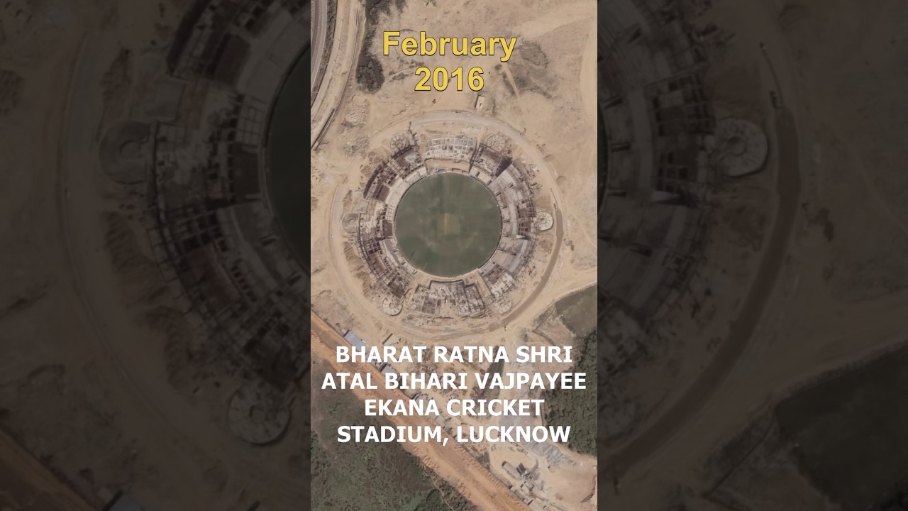 Ekana Cricket Stadium Lucknow Construction Timelapse 