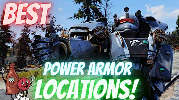 Fallout 76 -  The BEST Locations to find and FARM for Power Armor and it's Pieces! (Beginners Guide)
