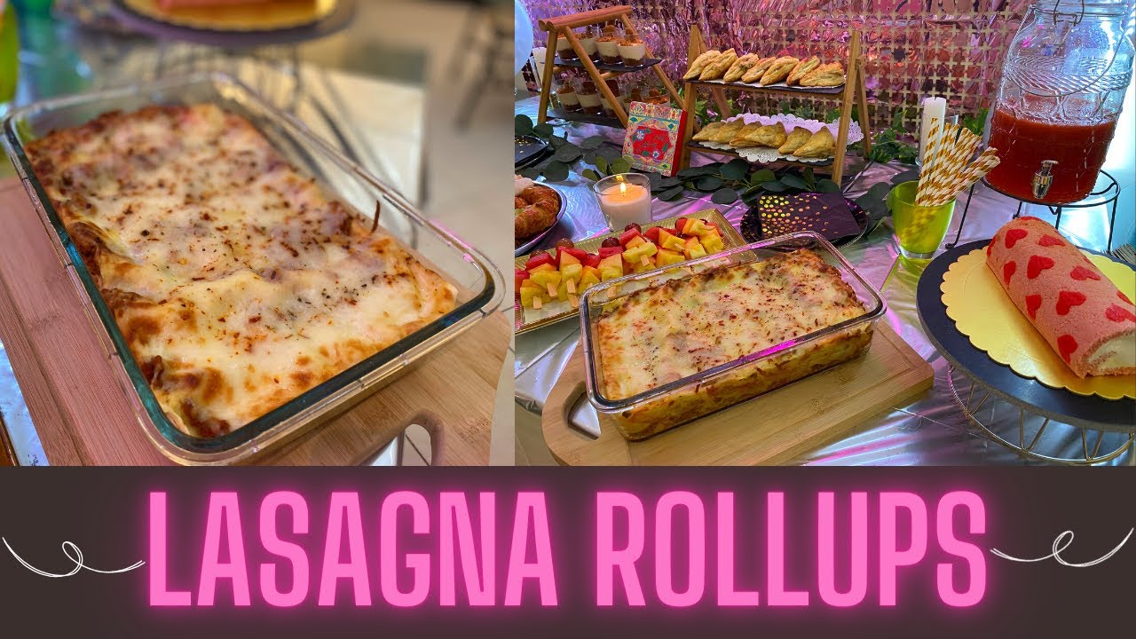 Lasagna Rollups | Beef Lasagna | Hi Tea Party Menu | Party Food Recipes