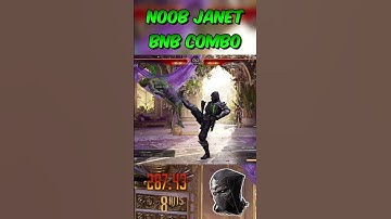 Noob Saibot Bread and Butter Combo with Janet  🥷🏿🔥 #mk1combo  #mk1 #noobsaibot