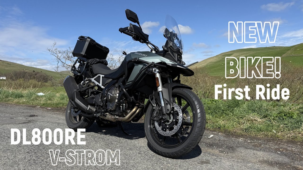 SUZUKI DL800RE V STROM first solo ride to break engine in
