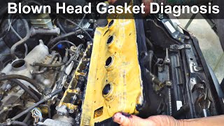 Blown Head Gasket Symptoms - Diagnosing Coolant in the Oil - Honda CRV Rd1