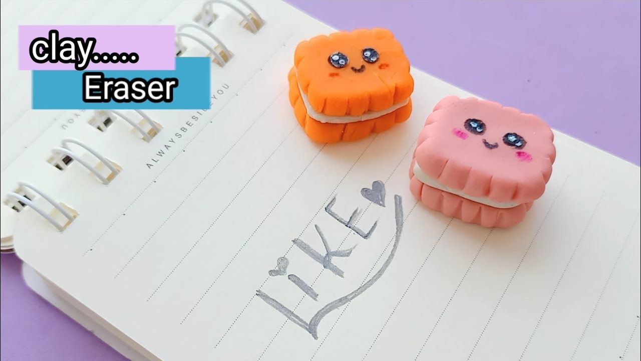 Homemade Eraser Pen with paper  How to make Eraser at Home/ DIY