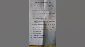 +3 4th semester utkal University Management accounting #shorts #motivation