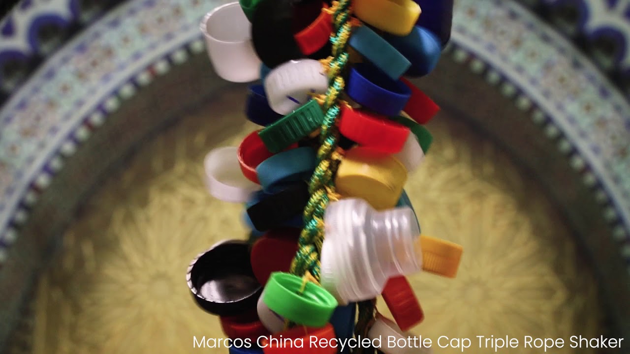 Marcos China Recycled Bottle Cap Triple Rope Shaker