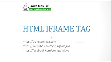 HTML 08 - HTML Iframe Tag - Java Master Edu