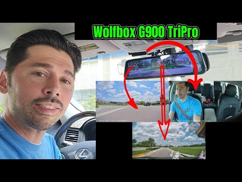 WolfBox 4k G900 TriPro Dash / backup / in-cabin camera system