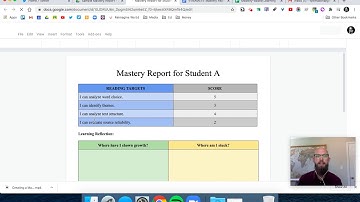 Creating Mastery Reports with Autocrat