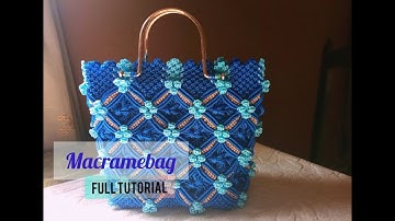How to make Macrame bag - step by step complete tutorial  #magnificalcorecraft