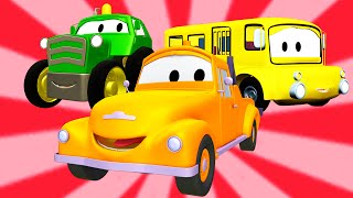 Tom Holownik, Autobus, Traktori Wóz strażacki w Miasto Samochodów | bajka o maszynach dla dzieci 🚚 screenshot 5