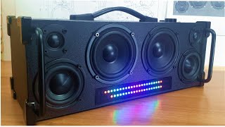 DIY Bluetooth Speaker a built-in LED RGB VU meter