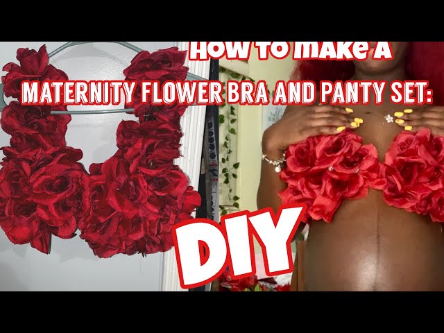 How to Make a Floral Maternity Bra and Panty Set 