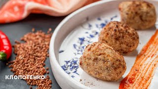 HRECHANYKY | Tasty and juicy BUCKWHEAT CUTLETS | Ukrainian cuisine | Ievgene Klopotenko