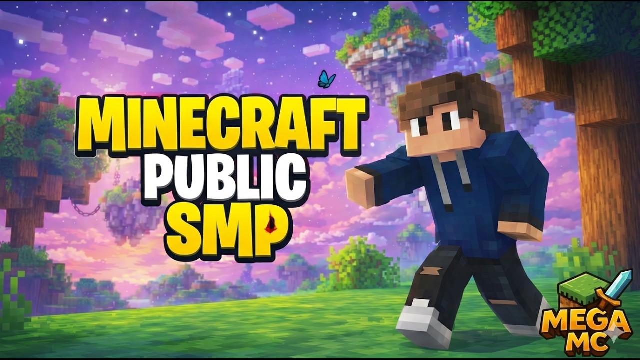 Minecraft Public server MEGA SMP .24/7 Can I Survive |Join Now# ...
